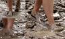 Muddy toes