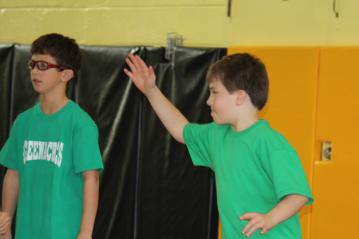 Robert playing basketball