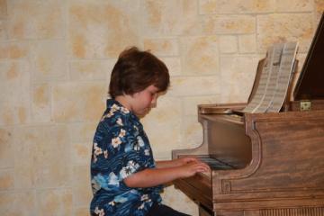 Robert plays the Piano