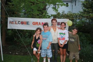Grandma Bev anbd Grandkids