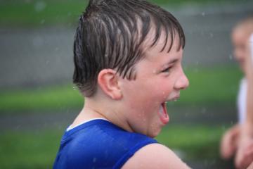Robert likes being wet