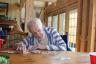 Grandpa plays cards