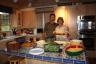 Ed and Jeanne prepare Mexican Night