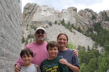 Family by Mount Rushmore
