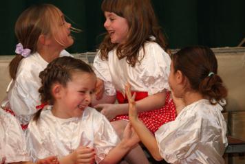 giggling girls
