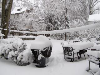 The snow piled up