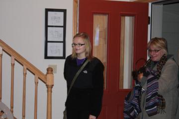 Alyssa and Kathy return from shopping