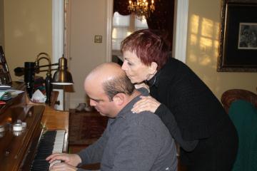 Kevin plays piano