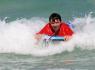 Robert catches a wave