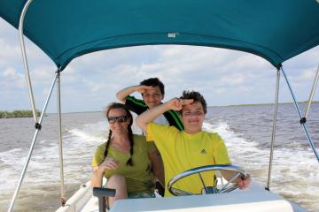 Robert drives