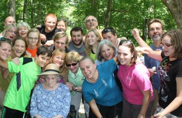 Family picture at Turkey Run