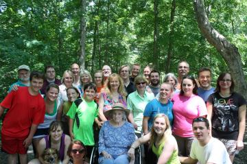 Family picture at Turkey Run