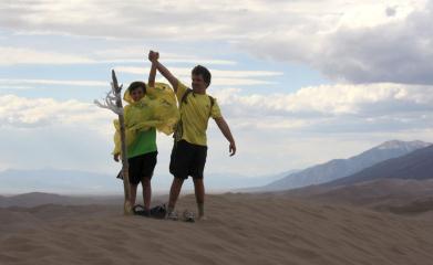 Jonathan and Robert reach the top