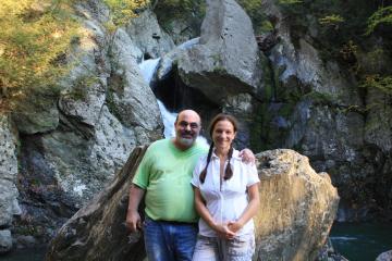 Ian and Nancy by Bash Bish Falls