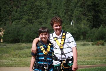 Getting ready to Zip Line