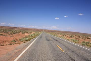 The road to Monument Valley