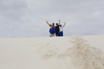 Ian. Robert, and Jonathan at White Sands